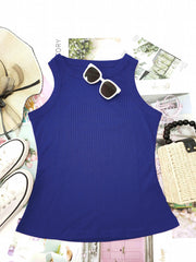  Basic Tank Top - Round Neck, Medium Stretch
