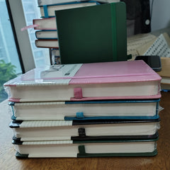 A5 Thickened Lined Notebook with Strap - 320 Pages