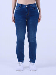  Button Fly Flared Leg Denim Pants