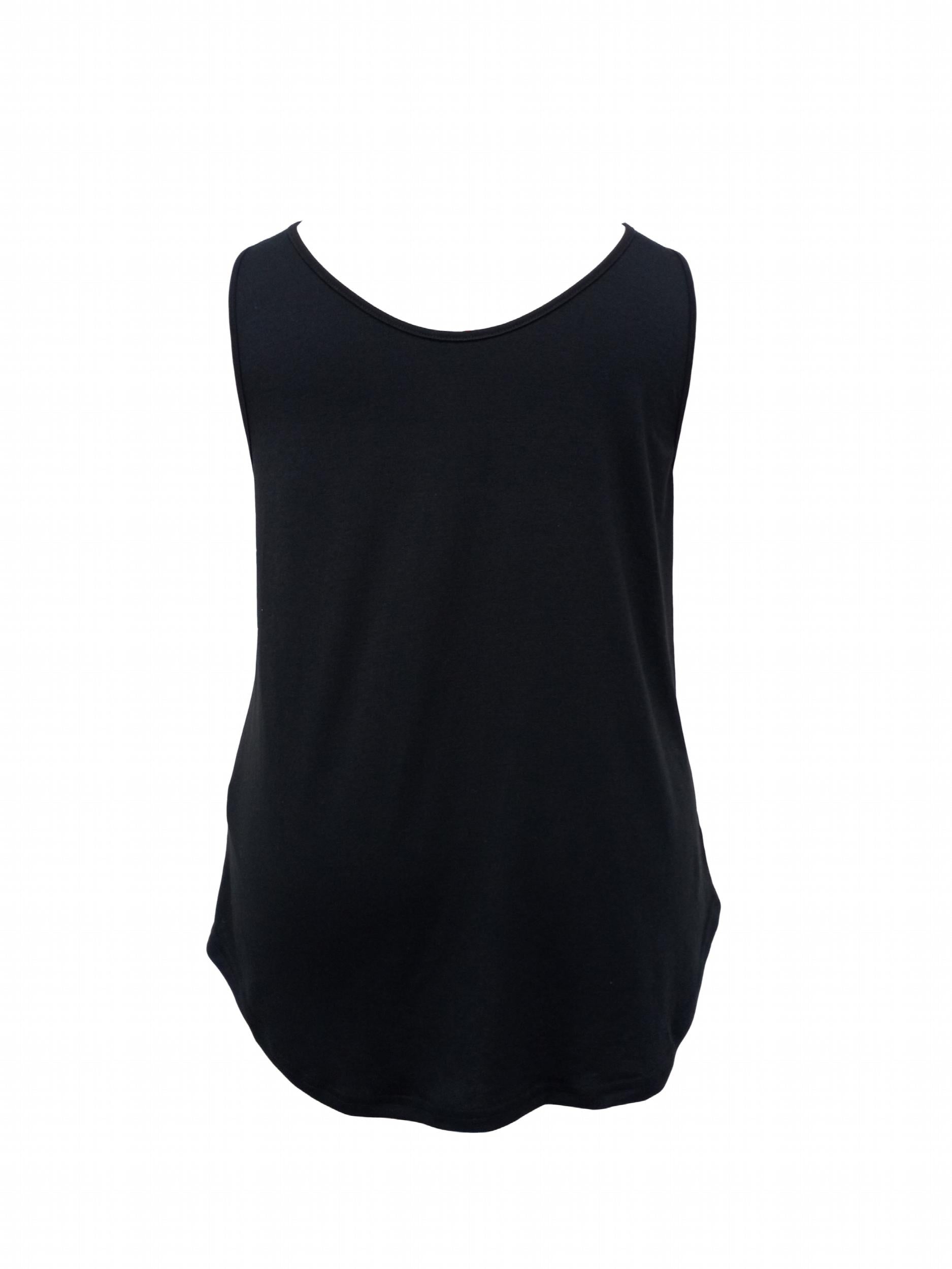  Casual Tank Top Women's Plus Plain Cut Out Tank Top