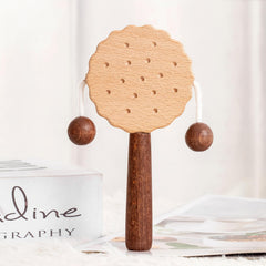 Wooden Rattle Grab Toy for Infants & Toddlers