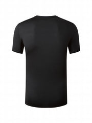 Men's Quick Dry Athletic T-Shirt Abstract Round Neck Tee Top