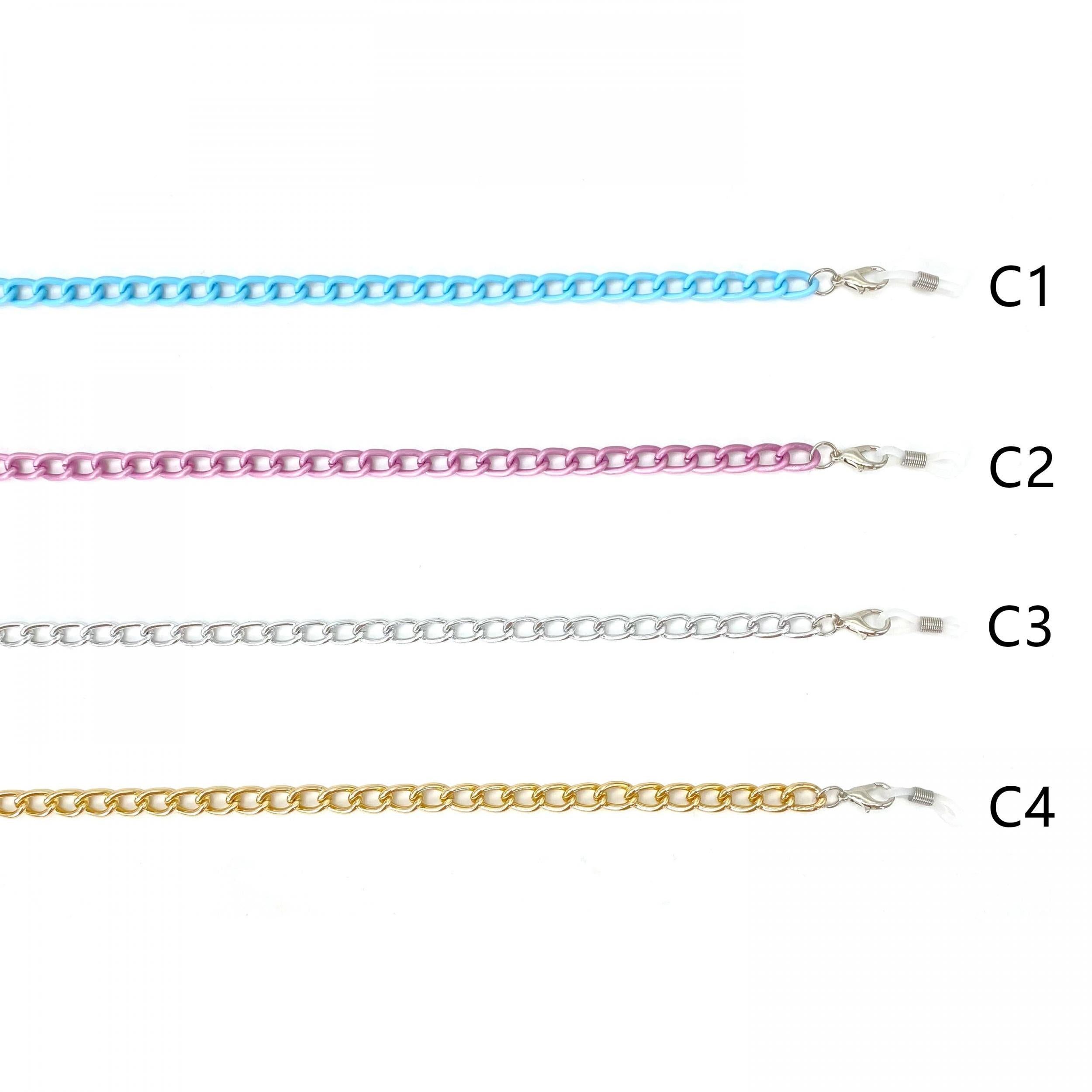 Metal Glasses Chain Stylish Anti-Slip Lanyard Strap Reading Glasses Retainer