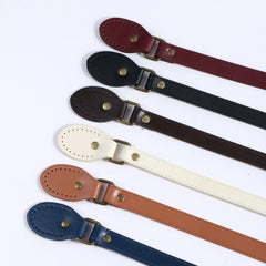 1pc DIY PU Leather Porous Threading Bag Handle