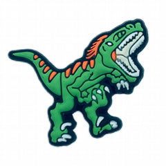 16pcs Dinosaur Park Shoe Charms for Clogs Jibs Bubble Sandals PVC Accessories