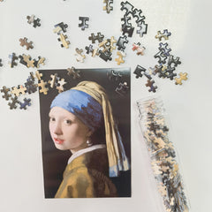 Mini Art Jigsaw Puzzle Vermeer's Girl with a Pearl Earring 150pcs