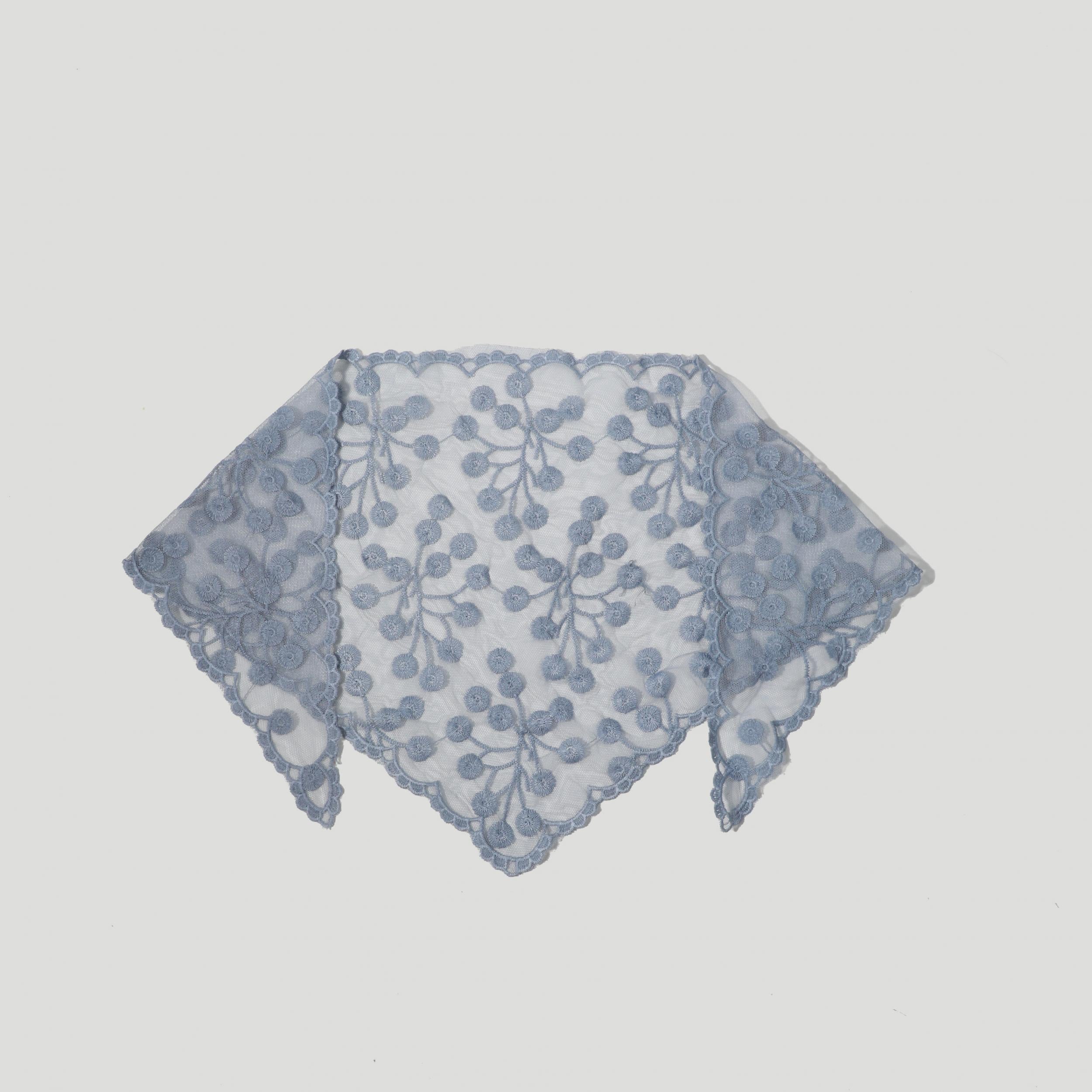 Lace Veil Floral Hollow Out Triangle Scarf Bandana Neckerchief Head Cover