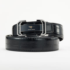 AODIDAISHU Men's Crocodile Pattern Leather Belt