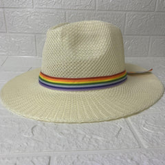 Rainbow Ribbon Summer Sun Hat