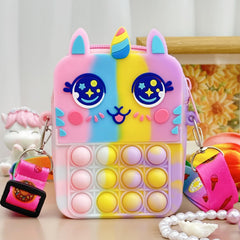 Girls Unicorn Coin Purse Crossbody Bag Gift Kids Accessories