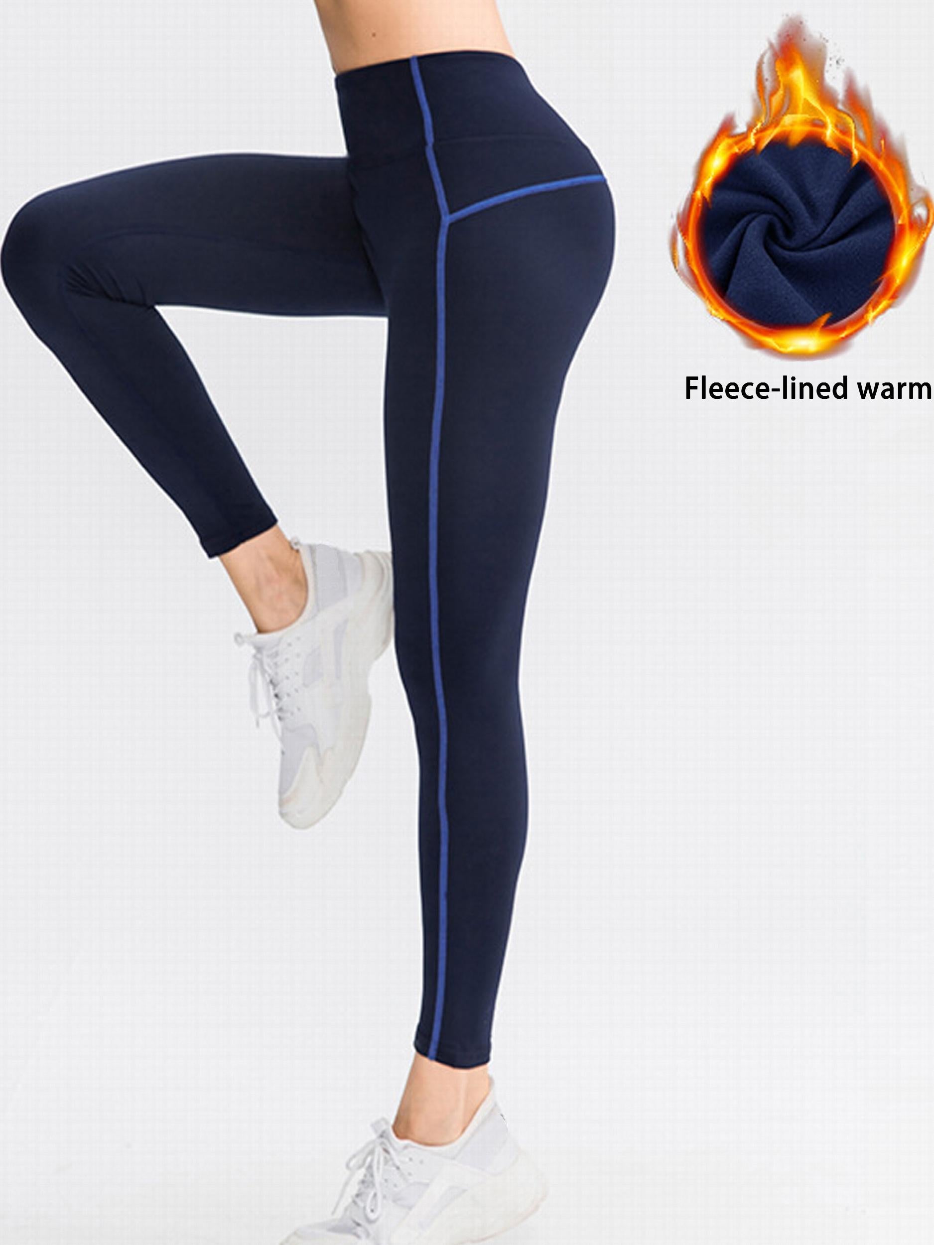 High Waist Fleece Liner Yoga Pants Slimming Leggings