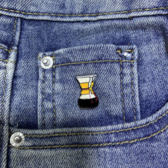 Funky Creative Coffee Series Brooch Pins Cartoon Pin Clothes Bag Accessories