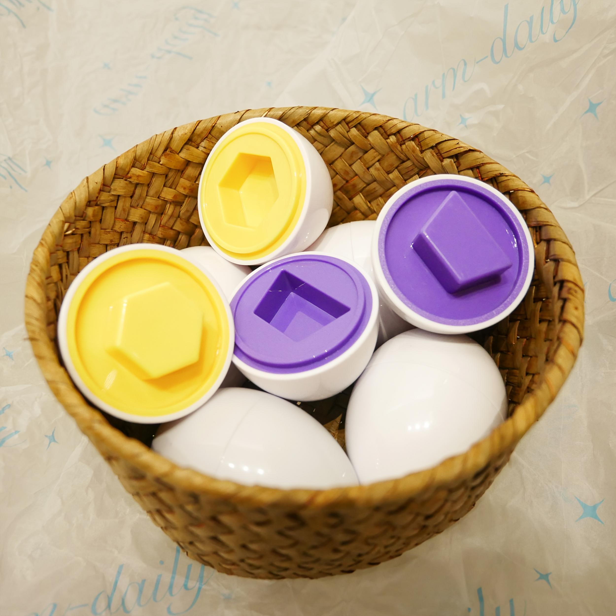 6pcs Smart Egg Puzzle Matching Game Set for Kids Age