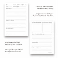 Anxiety Relief Diary A5 Notebook for Self Care and Mindfulness