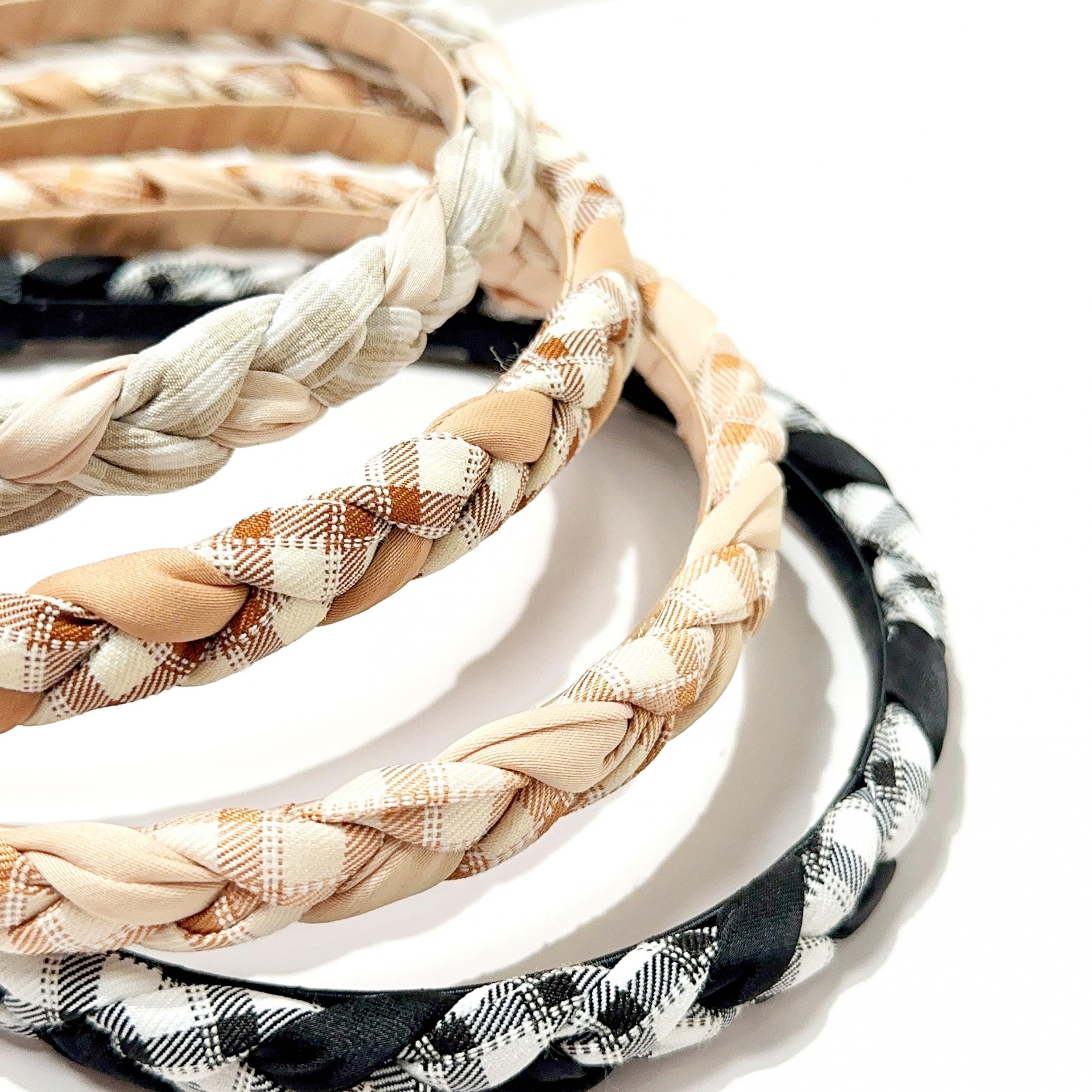 4pcs Twist Braided Headband Hair Hoop Hair Accessories for Women Girls