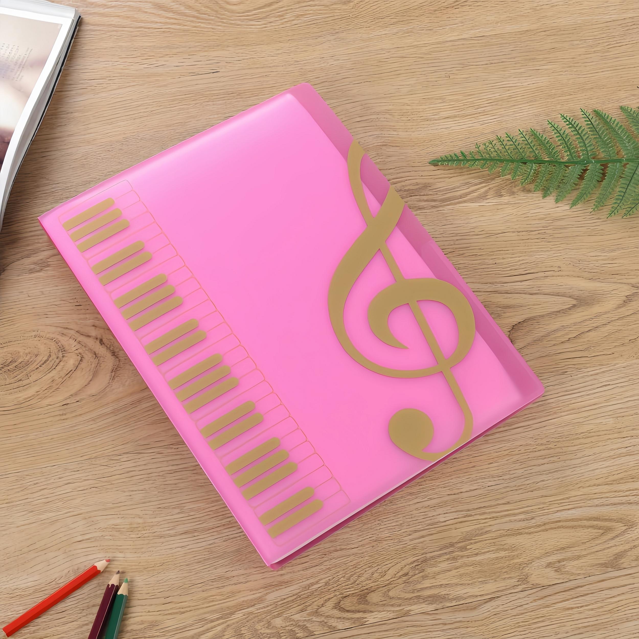 Music Score Book A4 Folder Stave Piano Insert Clip