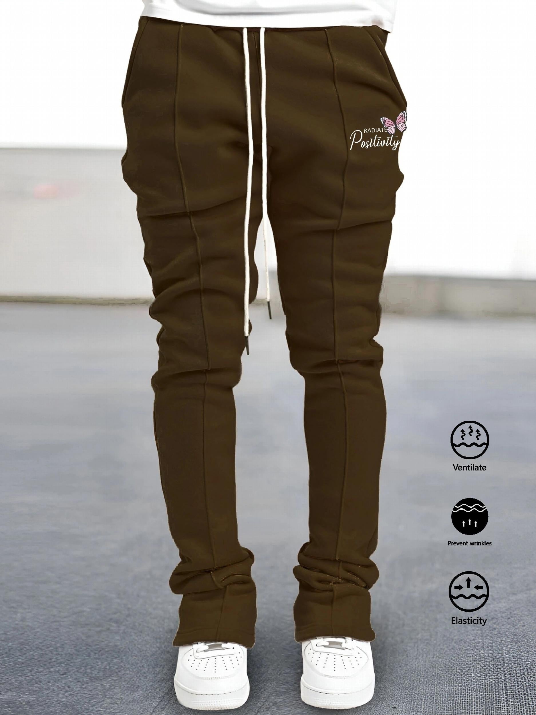 Men's Leopard Print V Graphic Hip Hop Pants