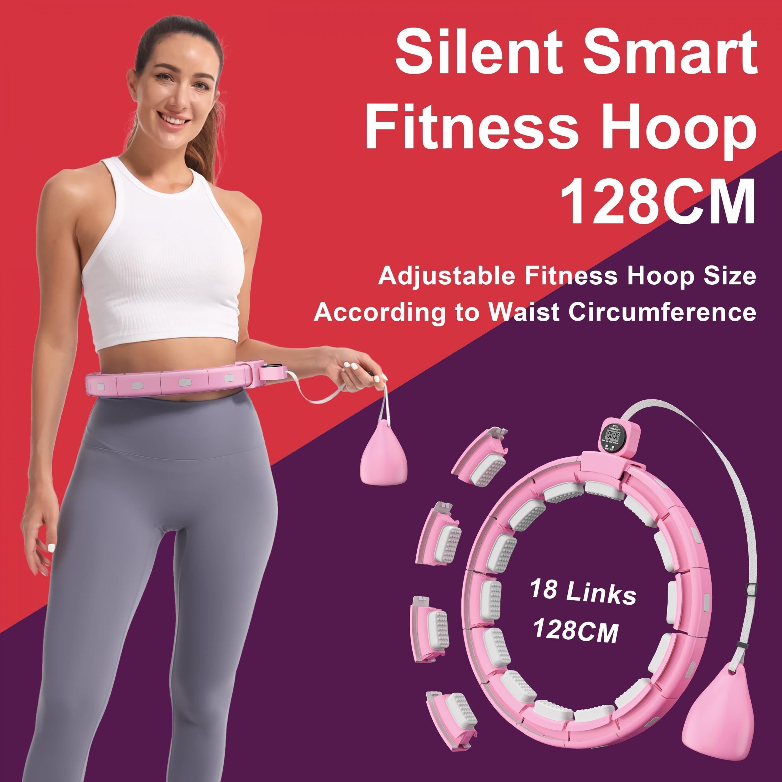 Smart Weighted Fitness Ring Hoops for Adults Extra Quiet Fitness Hoop