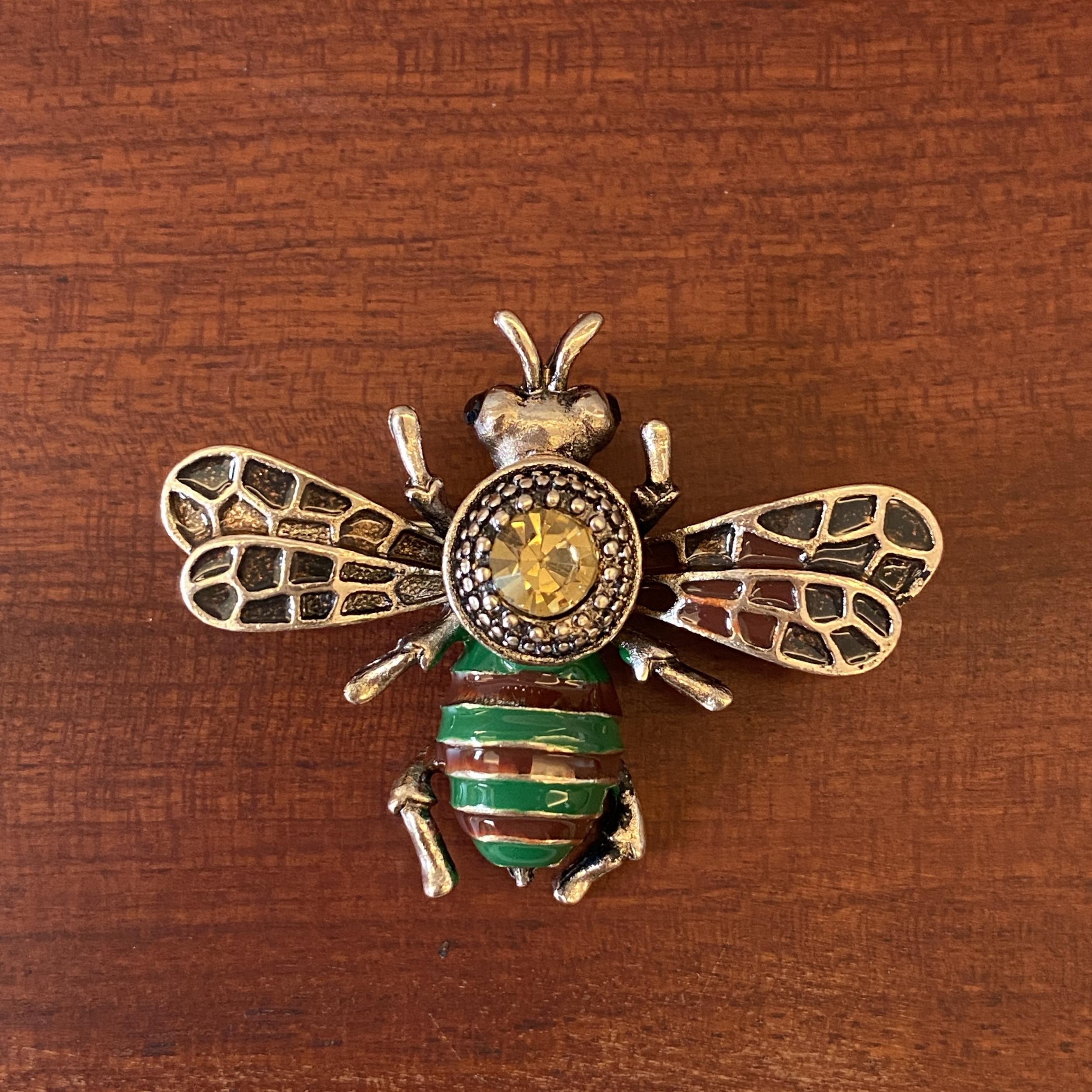 Vintage Bee Brooch Pin Men's Brooch