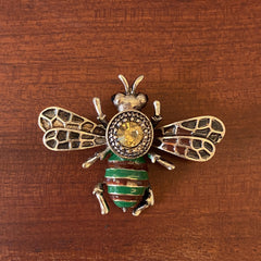 Vintage Bee Brooch Pin Men's Brooch