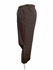  Solid High Rise Wide Leg Pants