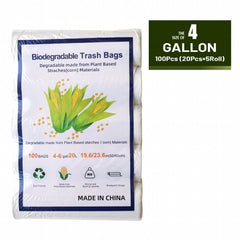 Eco Friendly Disposable Garbage Bags Grass Green Thickened - 120pcs