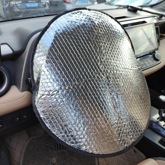 Car & Steering Wheel Sun Shade Cover - Fits All SUVs, Trucks & Cars