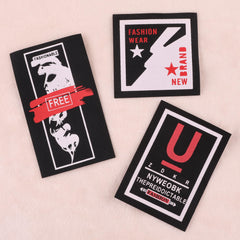 3pcs Woven Label Printed Letter Patches Girls Clothing Accessories DIY