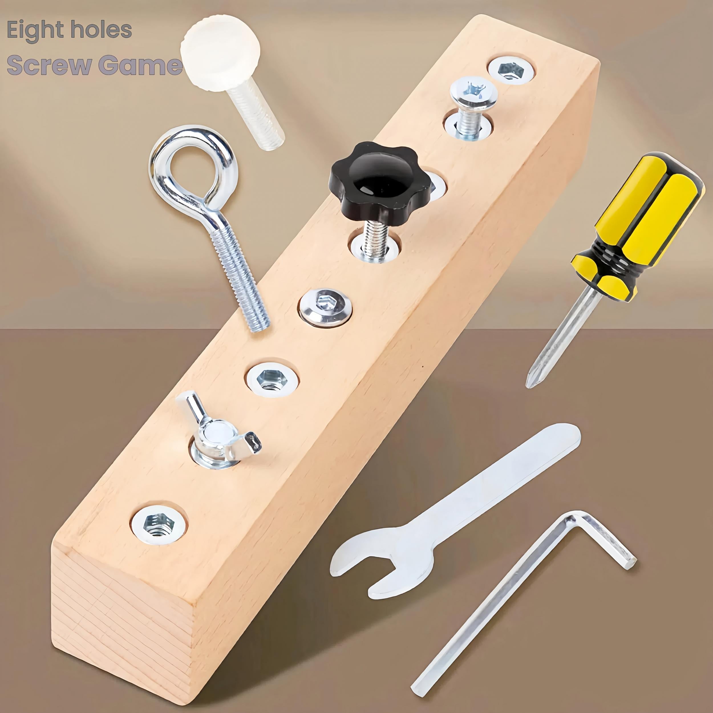 Kids Screwdriver and Screw Training Busy Board Toy