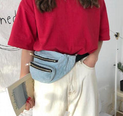 Women's Casual Shoulder Bag Slung Jeans Chest Bag