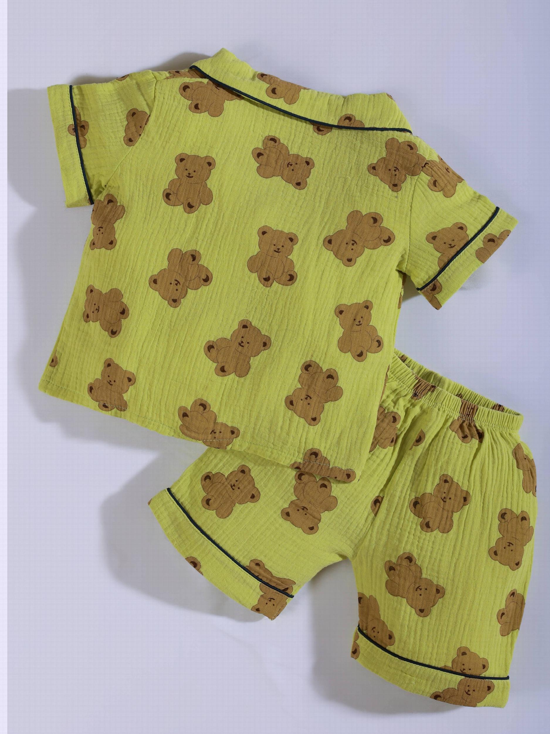 Kids Cartoon Graphic Loungewear 2pcs Set Short Sleeve Shirt & Shorts