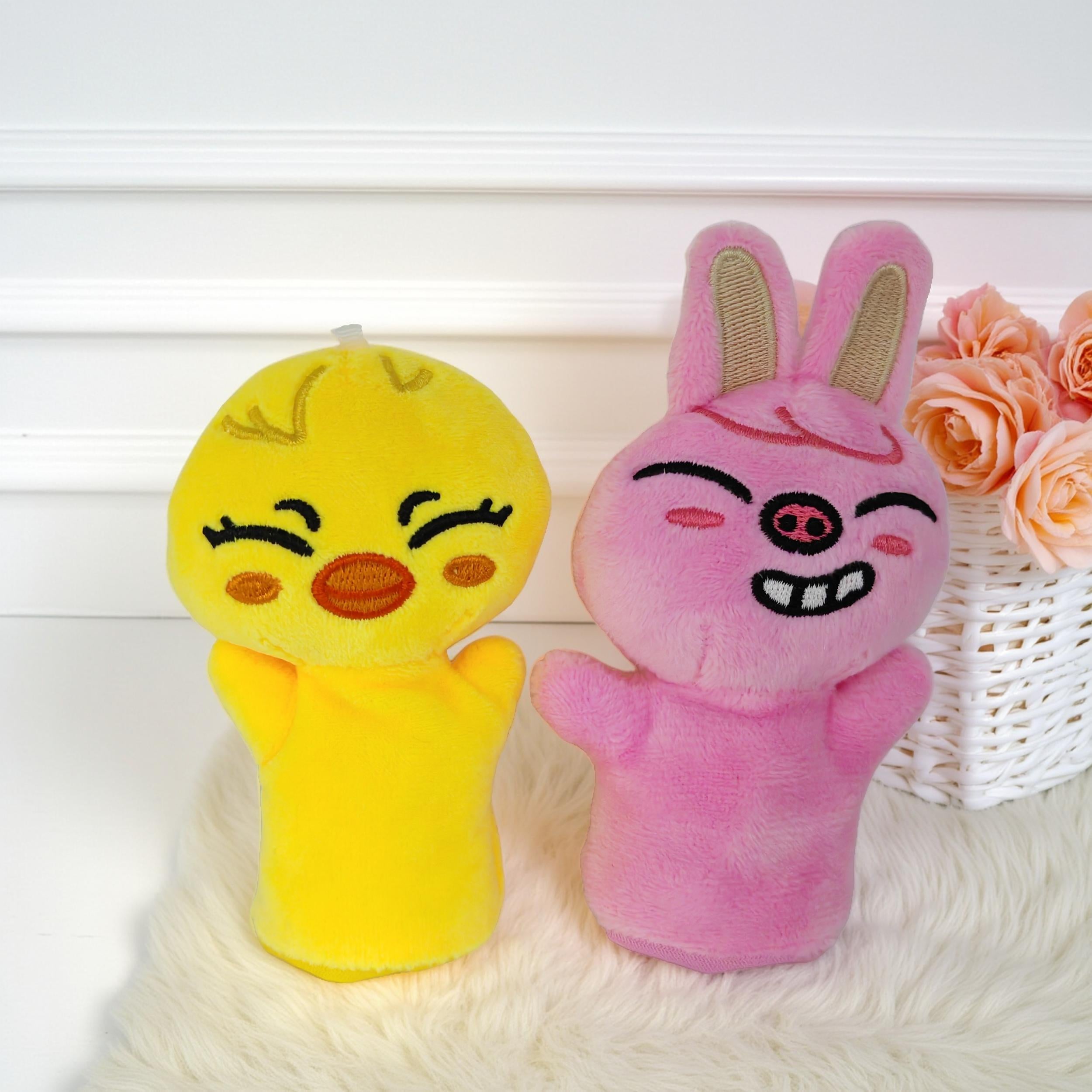 2 Pack Puppy Plush Toy Interactive Dolls Soft Polyester Pet Playful Decor