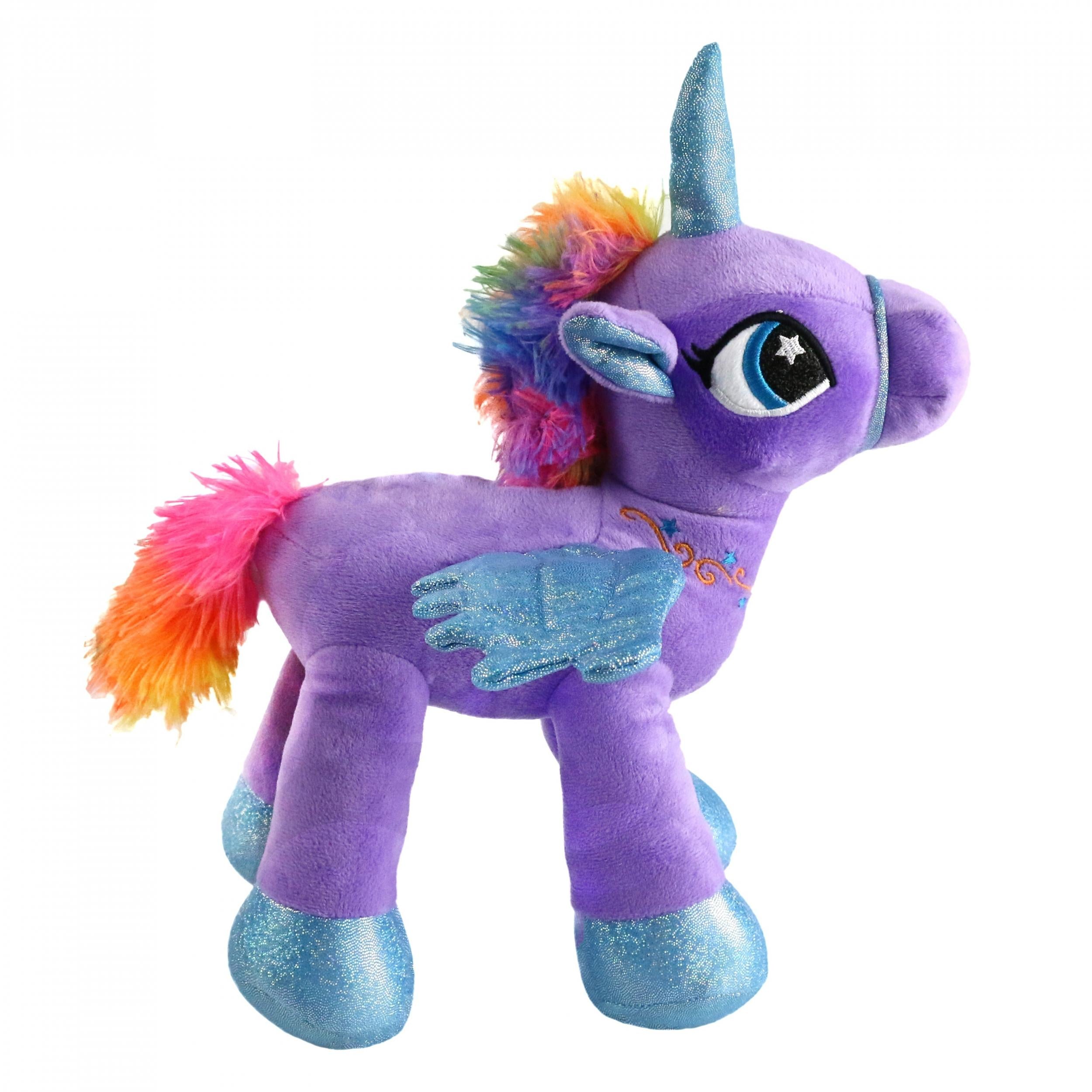 Glow Guards Purple Unicorn Plush Toy 15 Min Timer for Kids' Sleep Play
