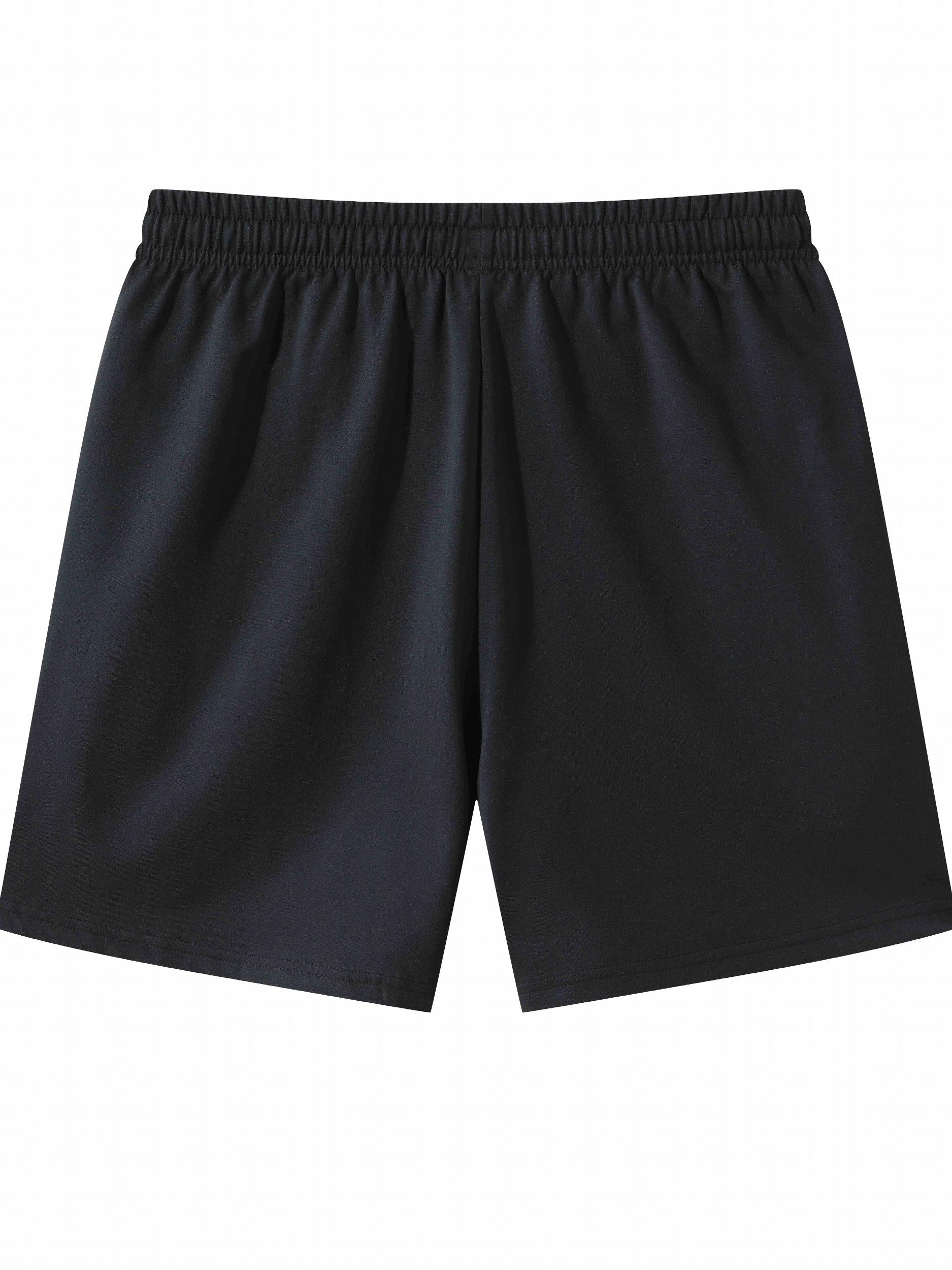 Relax Bear Comfy Drawstring Shorts Men's Casual Solid Elastic Waist Shorts
