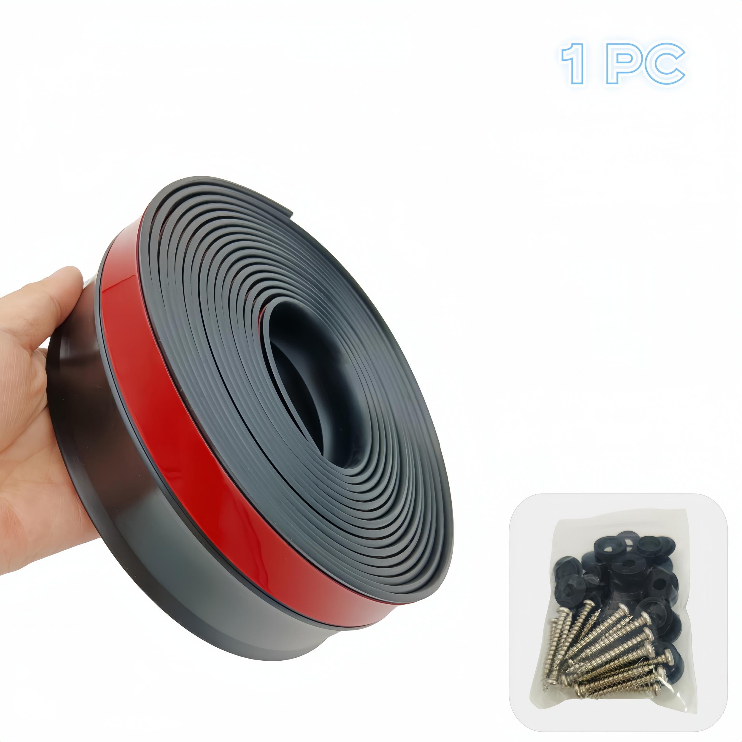 Garage Door Seal Top/Side 6.0m Brown Rubber Strip Weather Stripping