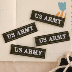 4pcs Embroidered Letter Patches For Girls Clothing Hats Accessories