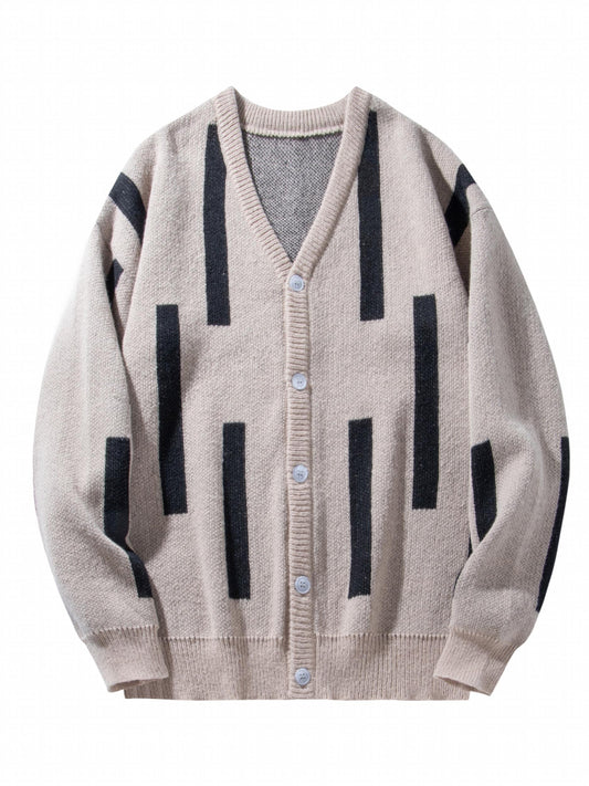 Men's Vintage Style V Neck Button Up Cardigan Vest