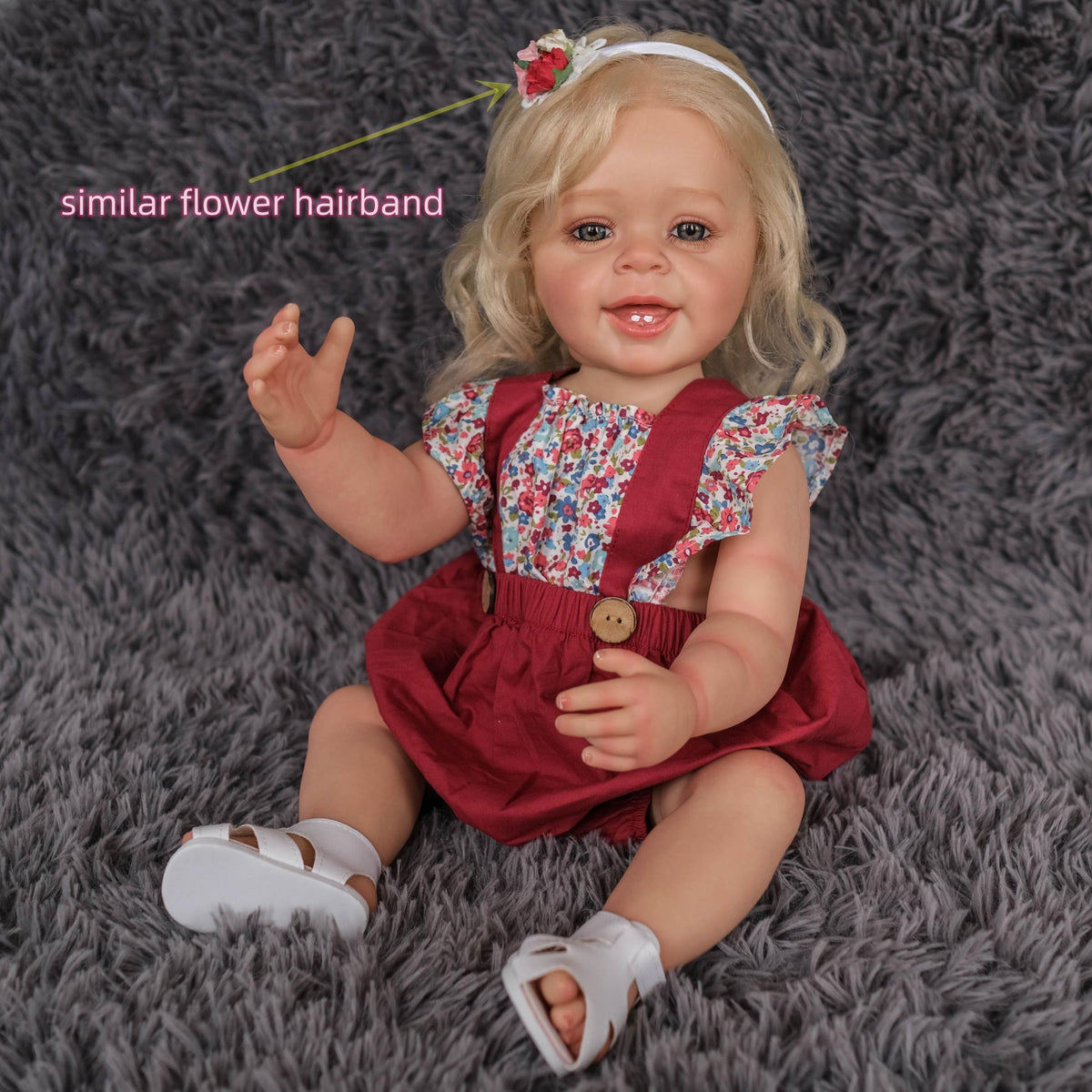 22 Inch Soft Touch Reborn Baby Doll Realistic 3D Princess