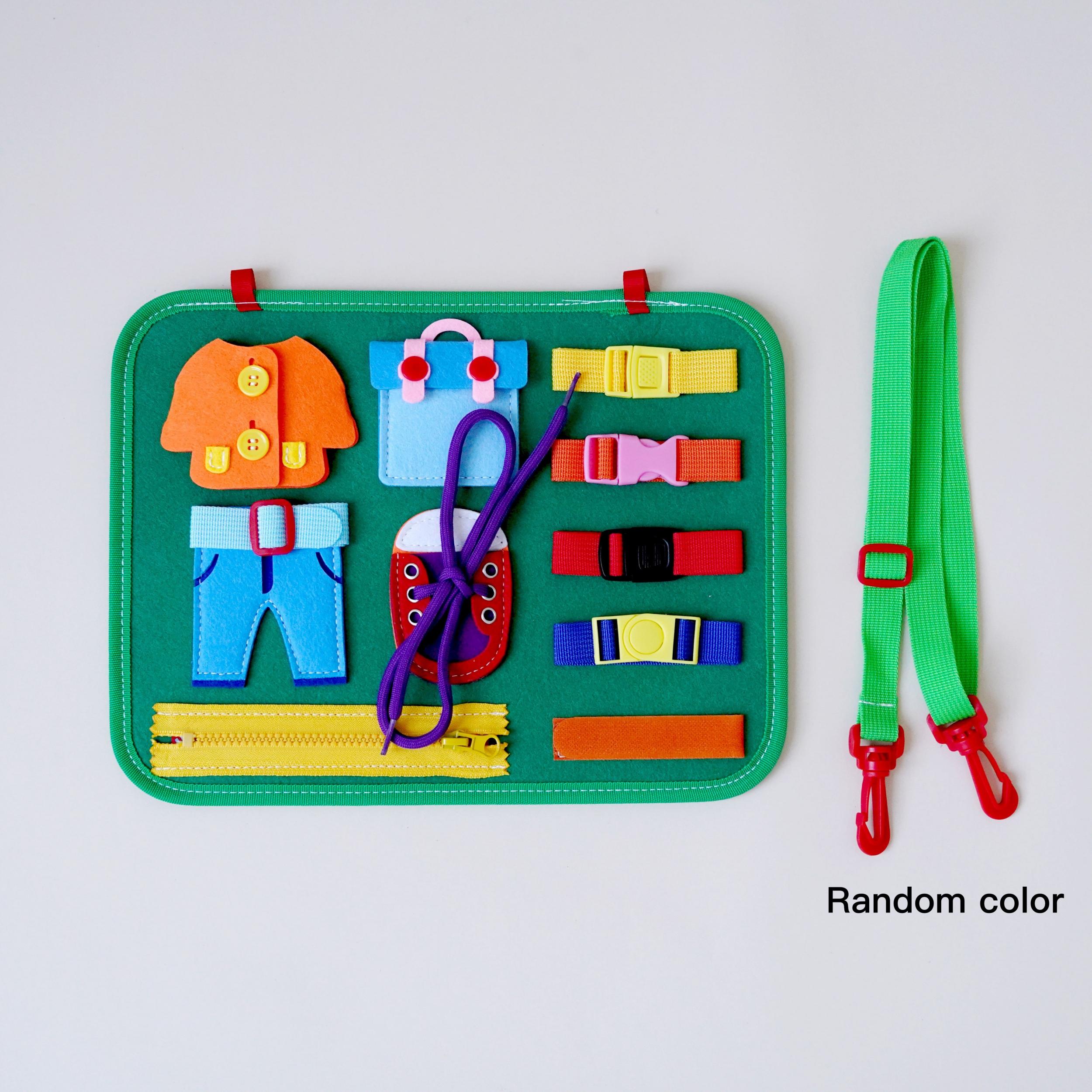 11pcs Montessori Busy Board Toy for 1-4 Year Olds - Educational Travel Toys