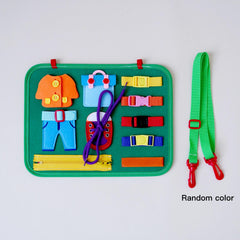 11pcs Montessori Busy Board Toy for 1-4 Year Olds - Educational Travel Toys