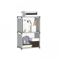 Desktop Bookshelf Foldable Storage Rack Clothes Organizer Wardrobe