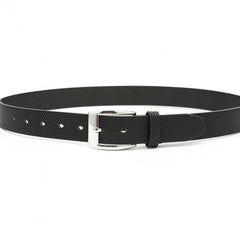 Pettata Men's PU Leather Belt Square Buckle Jeans