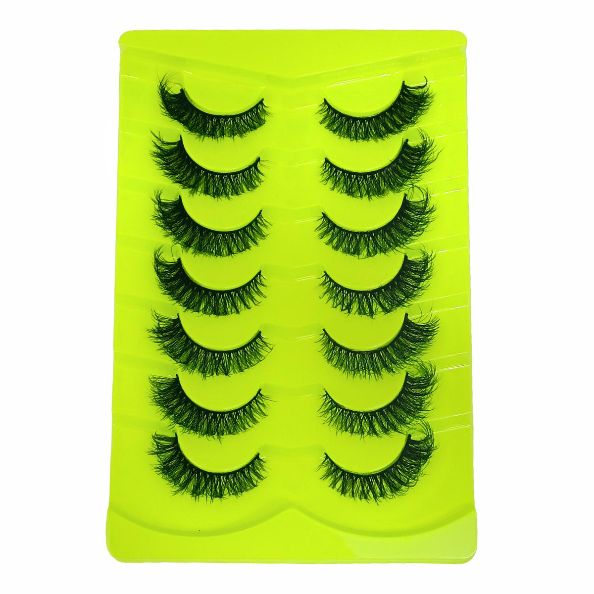 Cat Eye Lashes 7 Pairs Fluffy False Lashes Soft Natural Look