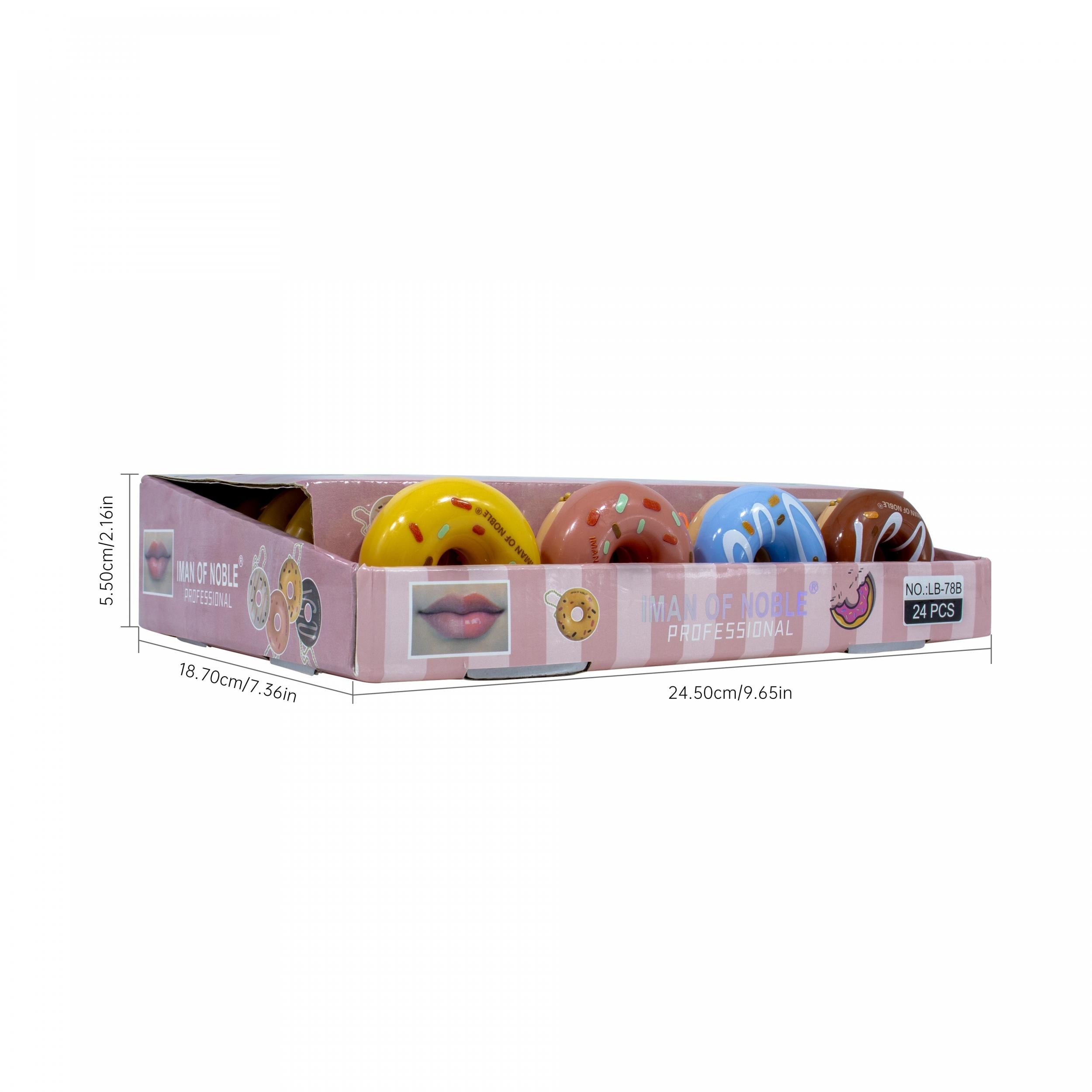 Natural Donut Lip Balm Nourishing Moisturizing