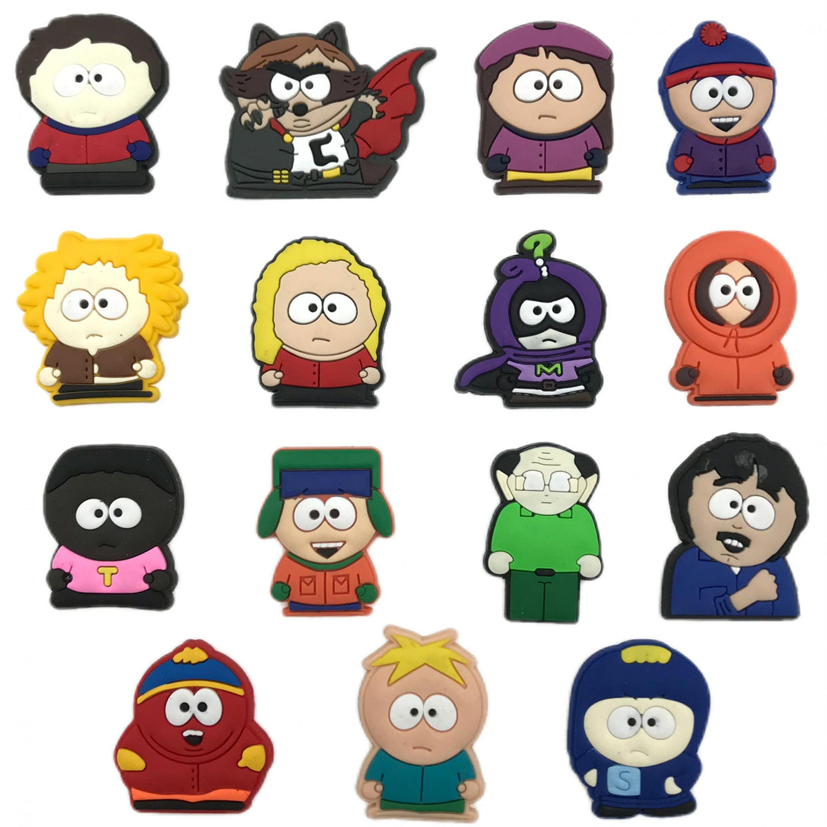 15pcs Cartoon Characters Shoe Charms For Jibbitz Bubble Slides Sandals