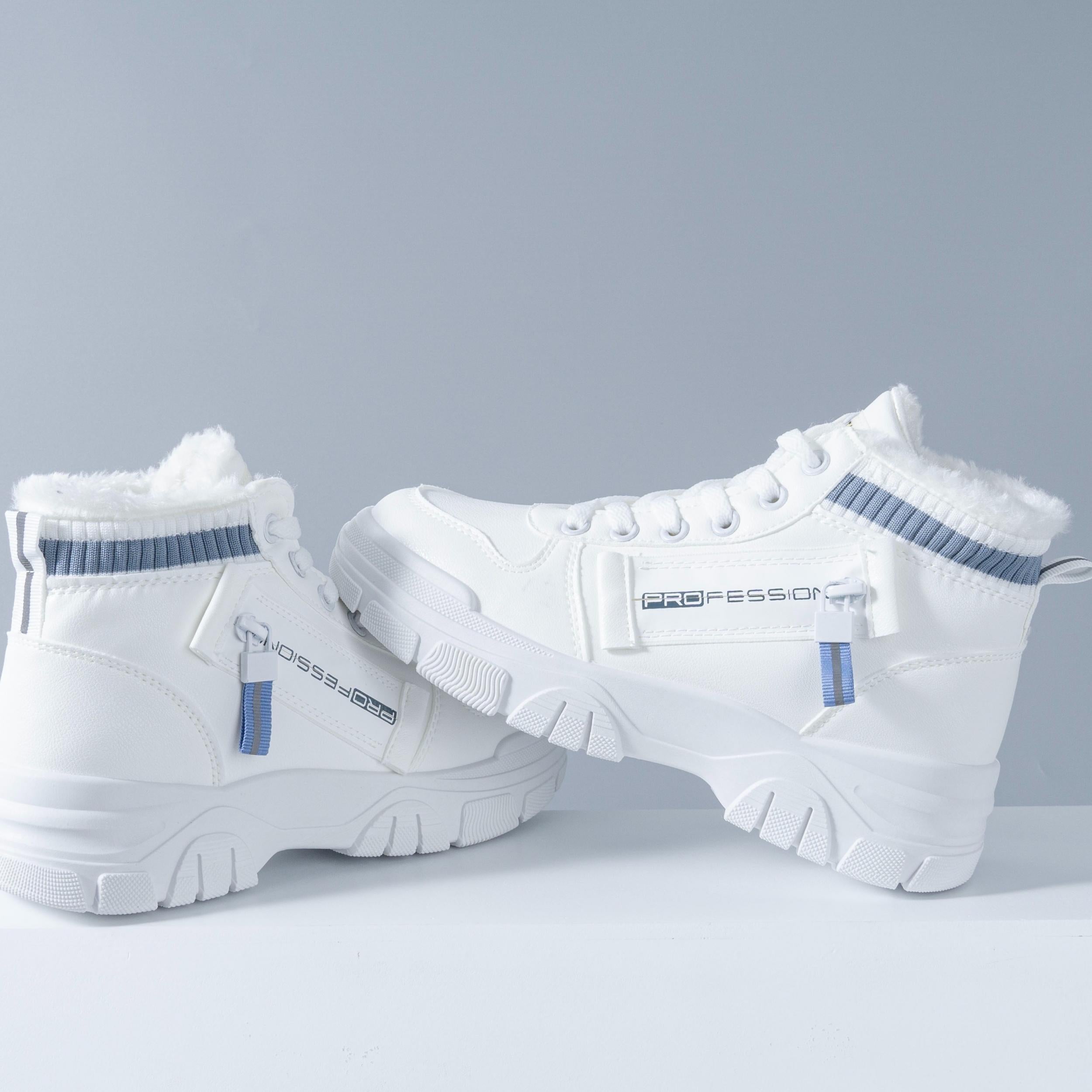 Fur Lined Winter Snow Boots Non Slip High Top Warm Snow Shoes
