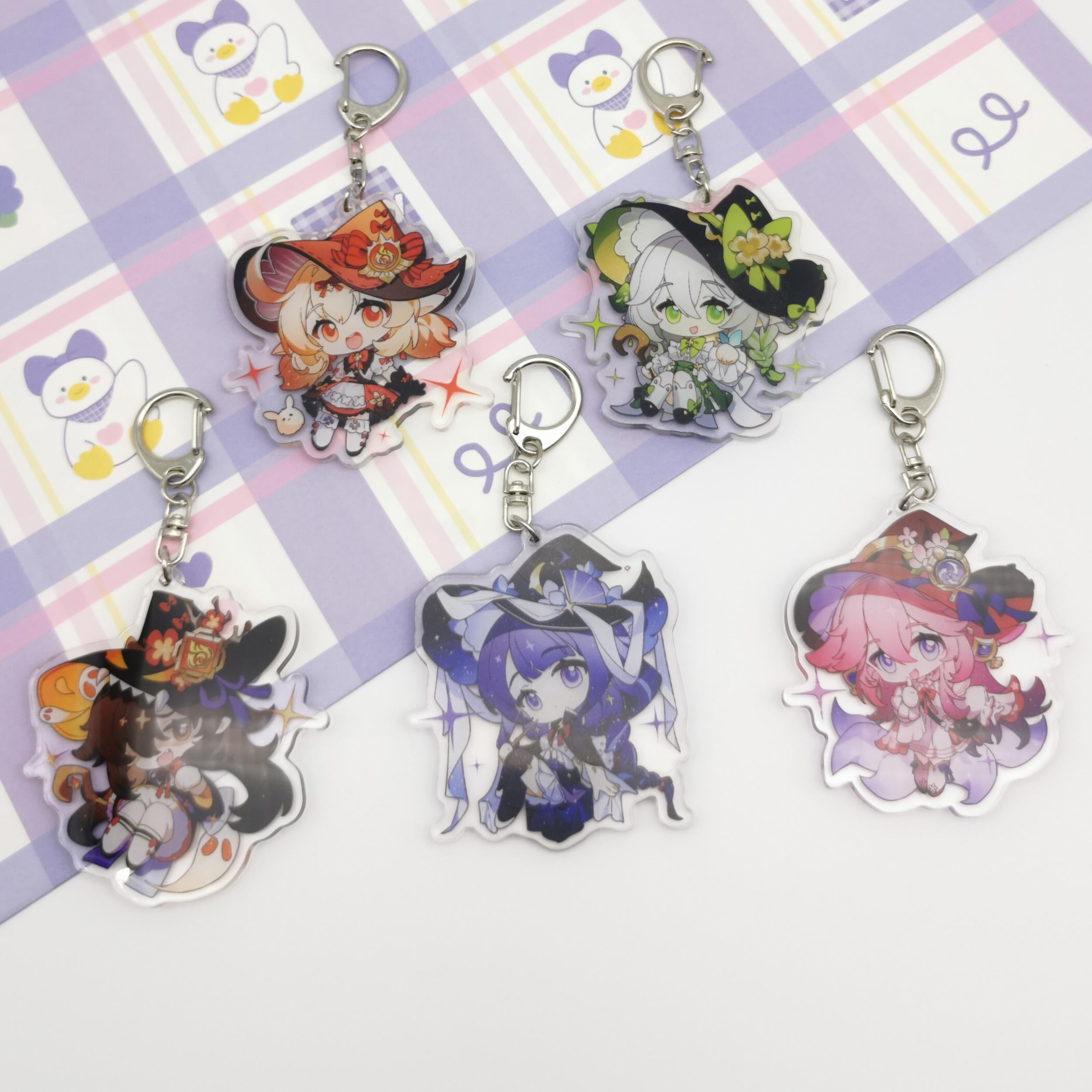Anime Little Witch Key Ring Halloween Decoration Pendant