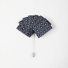 Men's Suit Pocket Square Chest Flower Brooch