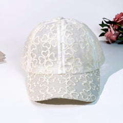 Lace Embroidery Baseball Cap Sun Hat Adjustable Dad Hats
