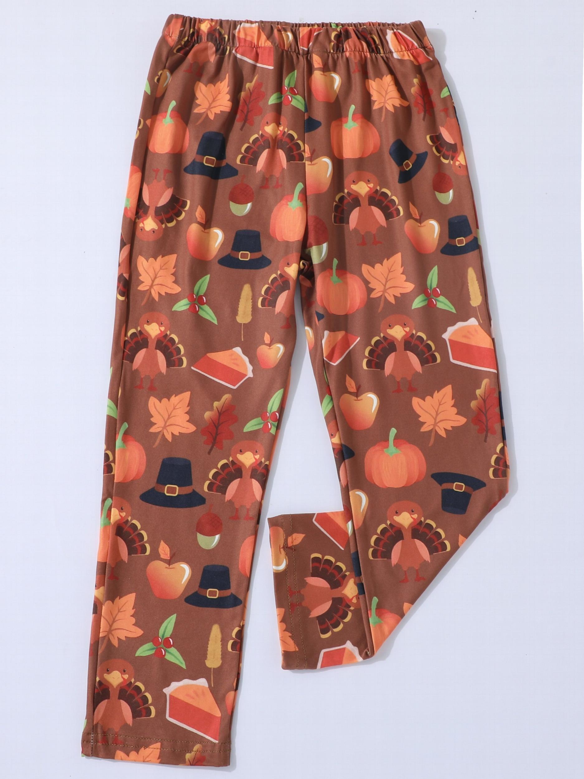 Kid's Cartoon Pattern Pants Elastic Waist Loungewear Comfy Casual PJ